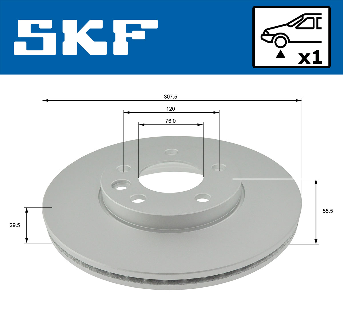 SKF VKBD 80040 V1 Disc frana